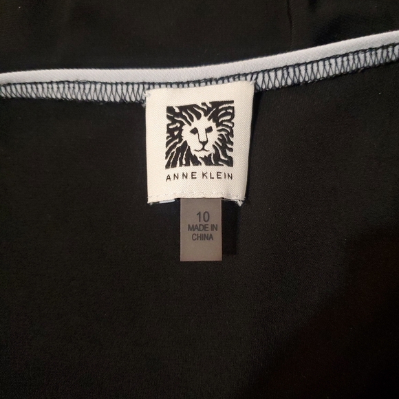 Anne Klein Women's‎ Black A-Line Collar Sporty Sheath Dress Size 10 - Picture 5 of 7